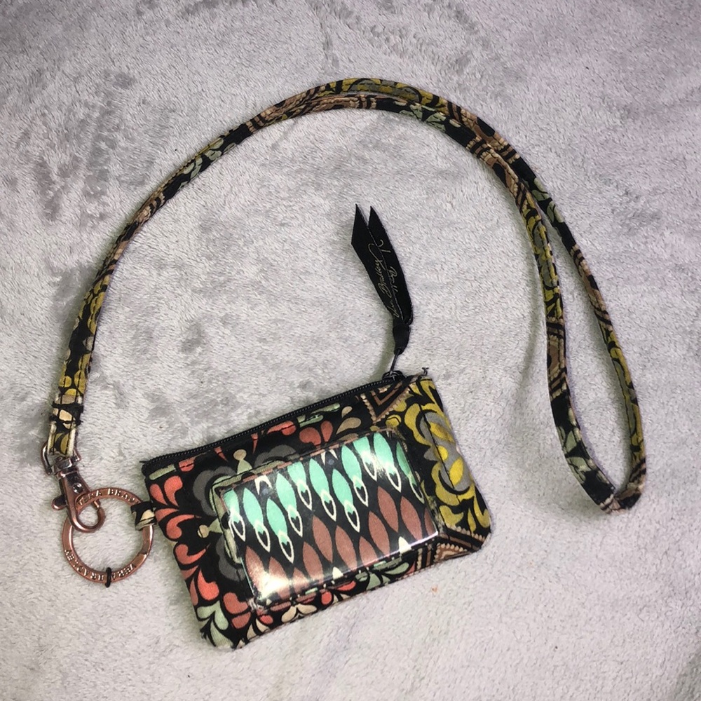 vera bradley wallet and lanyard